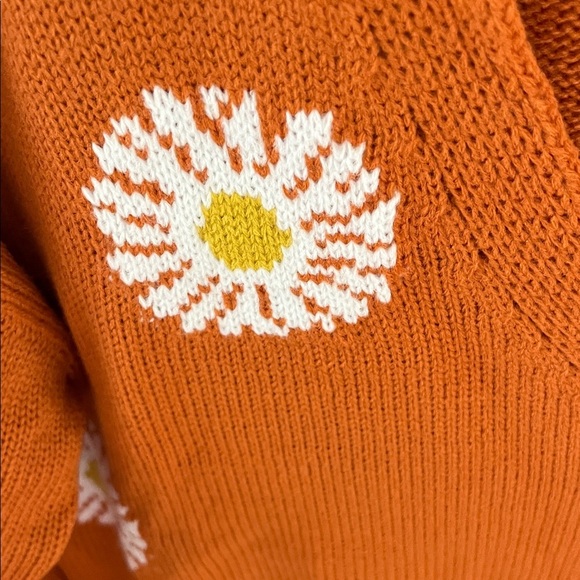 Rust Floral Women's Cardigan - Picture 3 of 7